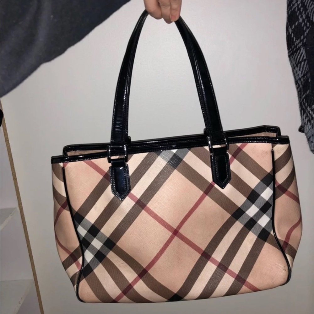 Burberry supernova check tote